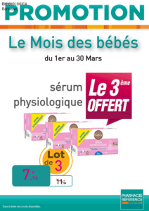 Les offres du mois - Le mois des bébés - Novalac, sérum physiologique